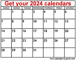 Printable 2021 Calendars